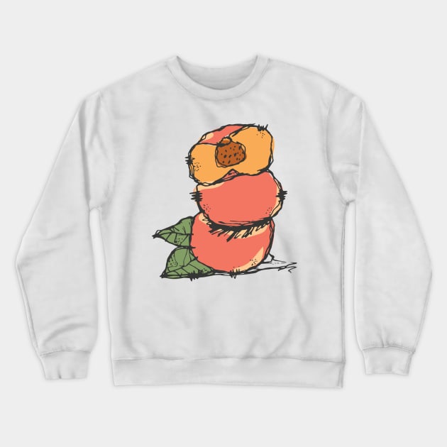 Peaches on top Crewneck Sweatshirt by linespace-001